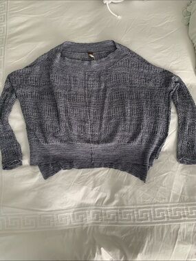 Free People brand Light Blue Crewneck Sweater